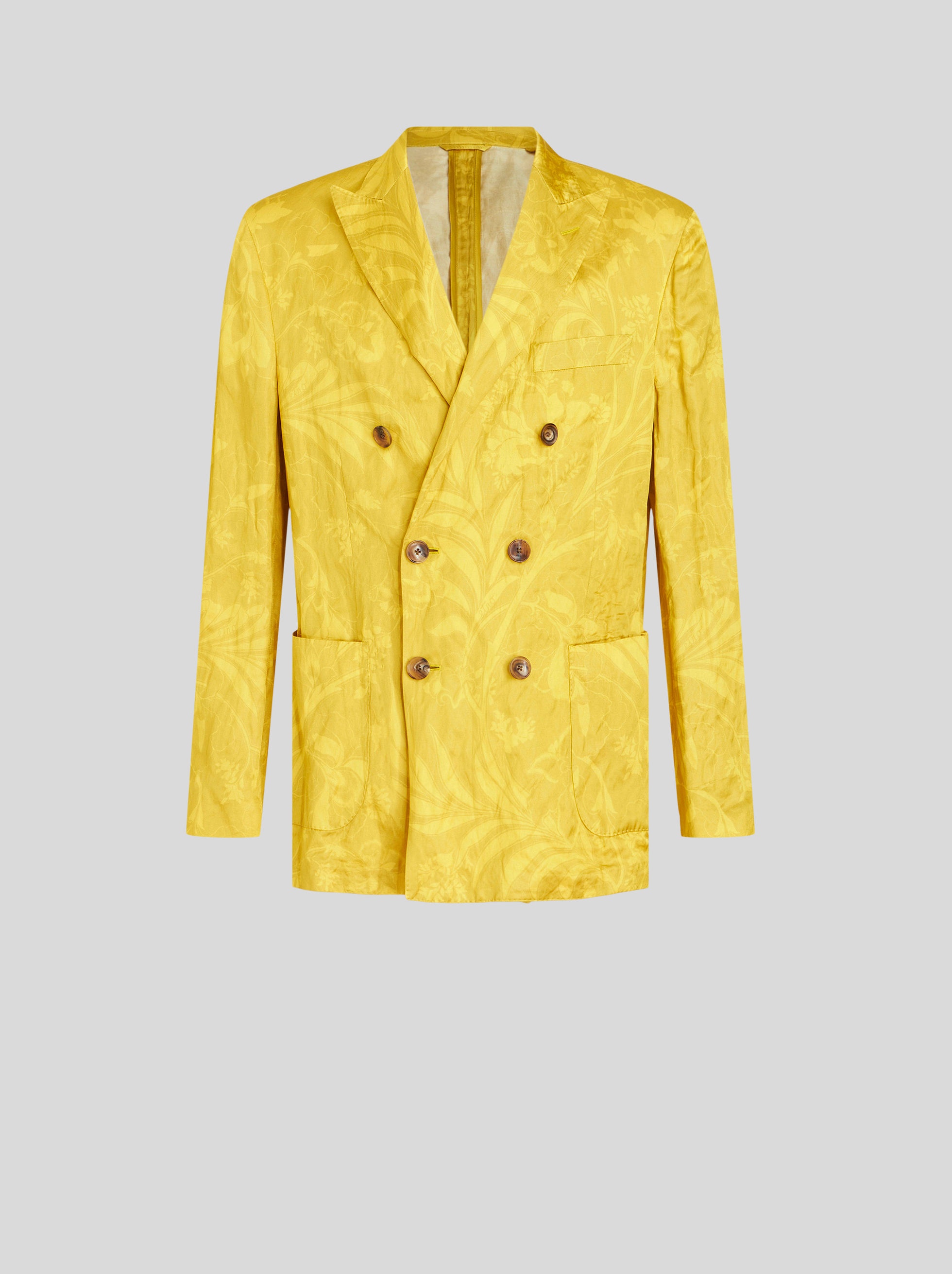 DOUBLE-BREASTED LEAFY JACKET - 1