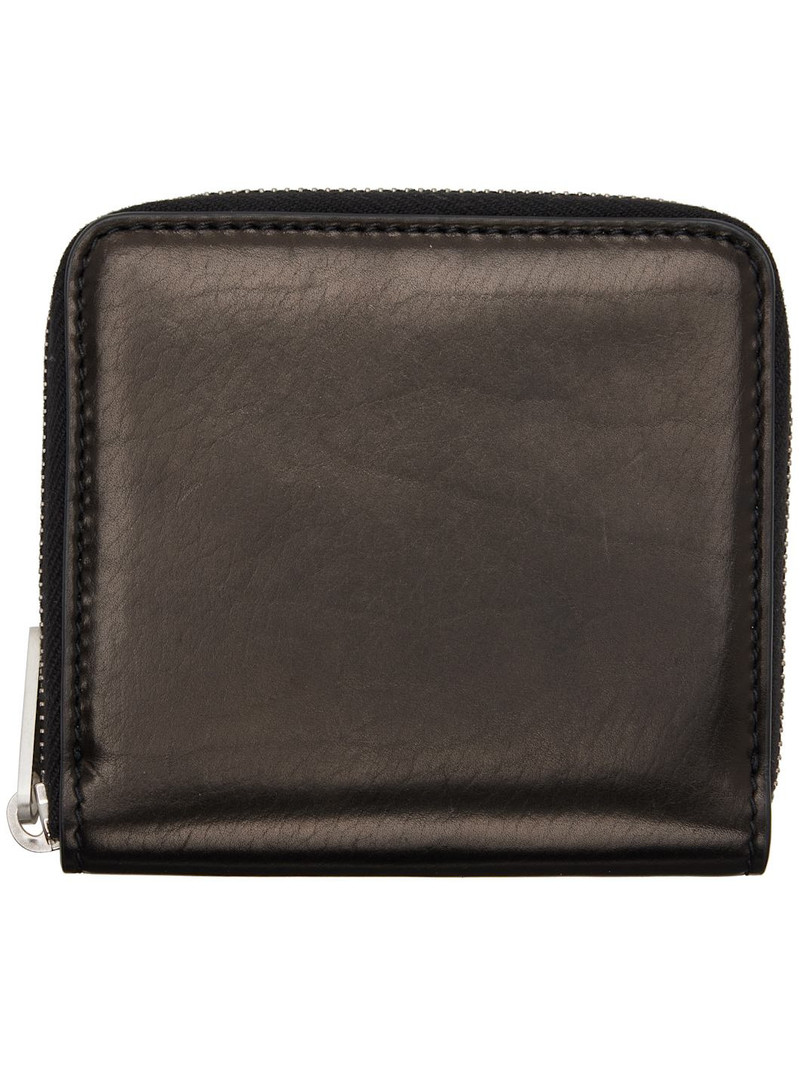 Rick Owens Black Concordians Zipped Wallet outlook