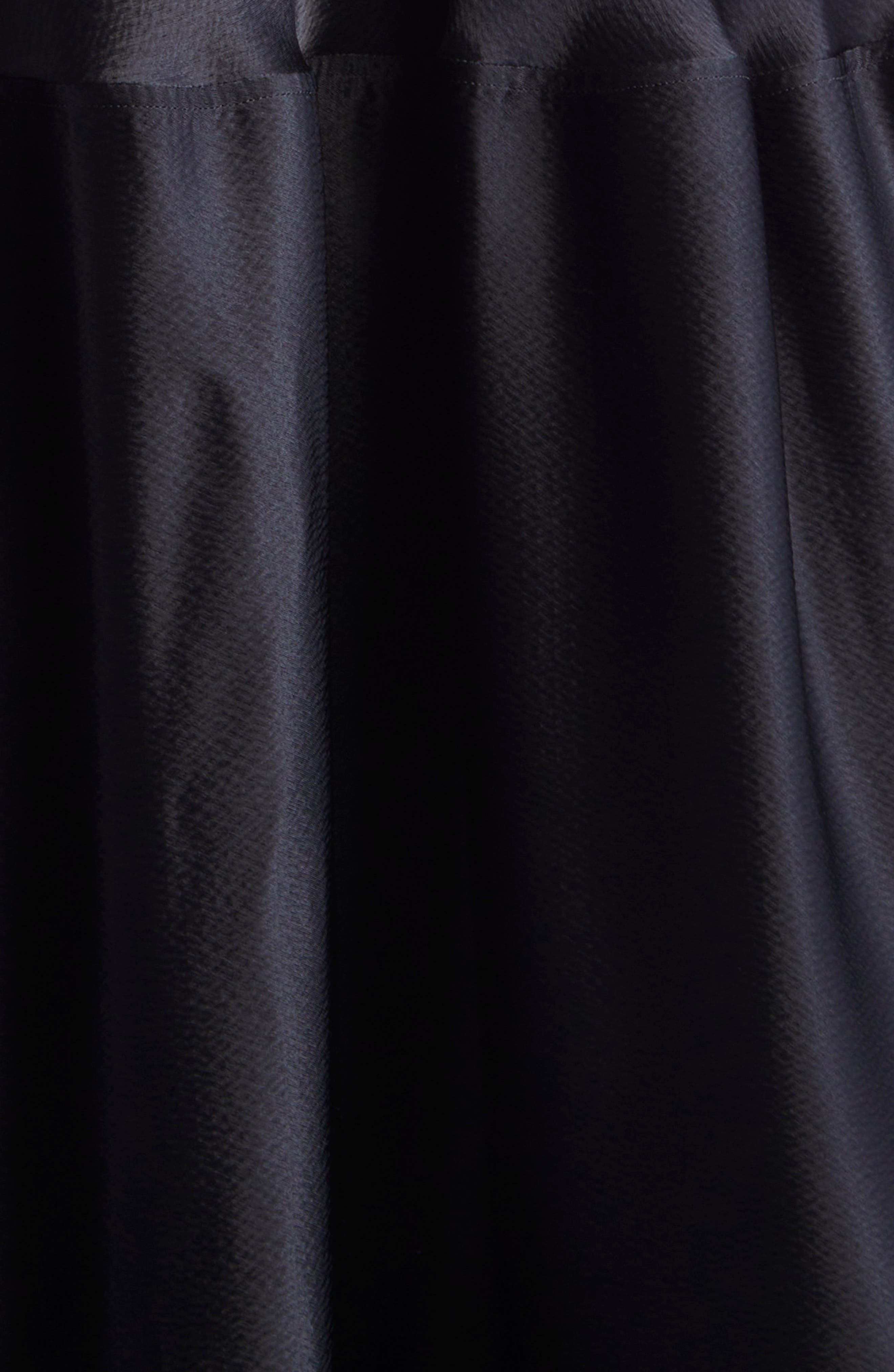 FFORME Laylay Dropped Waist Hammered Satin Dress in Black at Nordstrom - 6