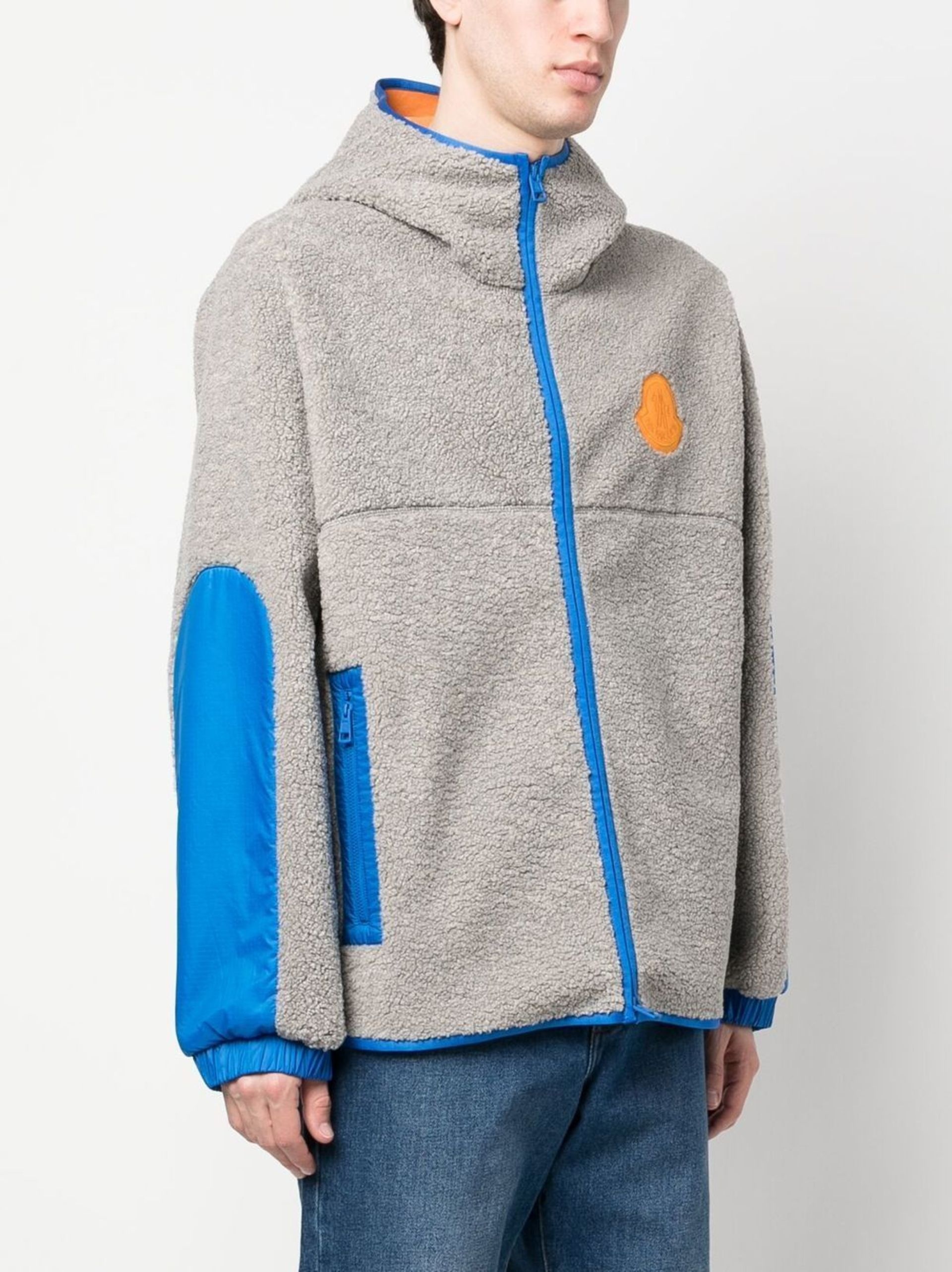 Grey Malrif Hooded Fleece Jacket - 3