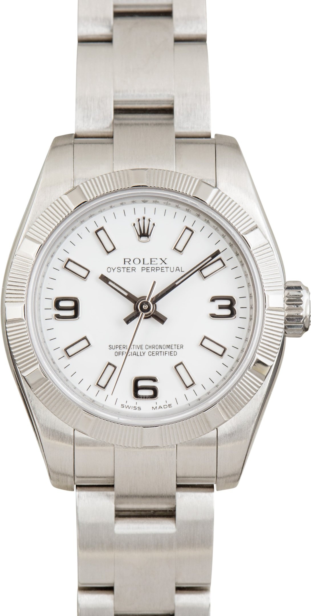Ladies Rolex Oyster Perpetual 176210 White Dial - 1