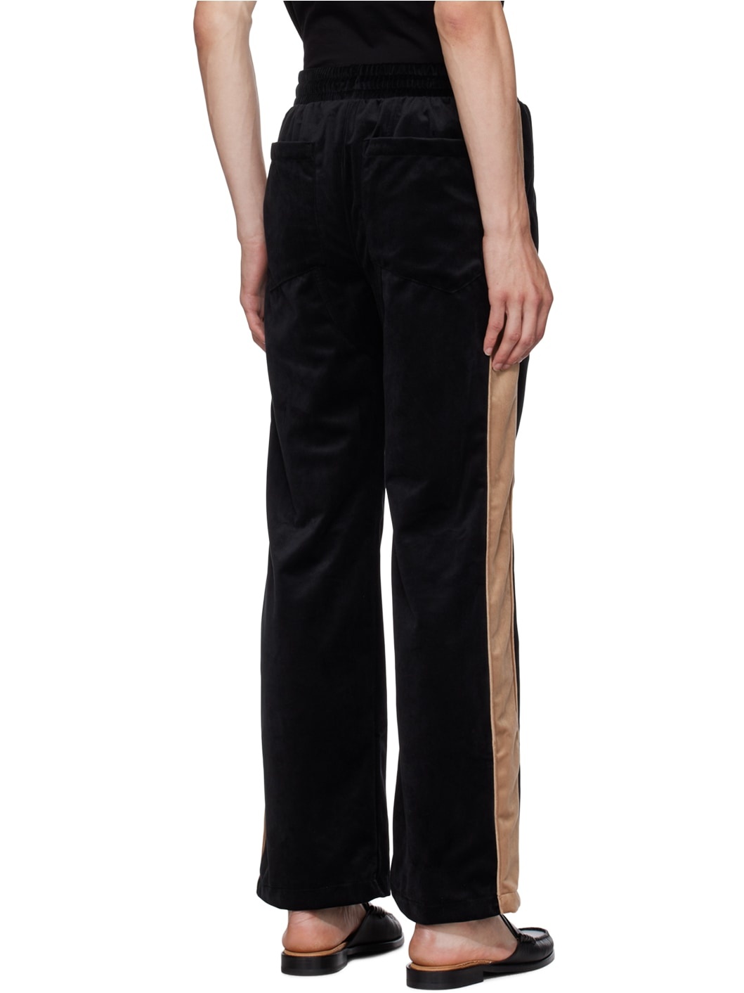 Black Embroidered Sweatpants - 3