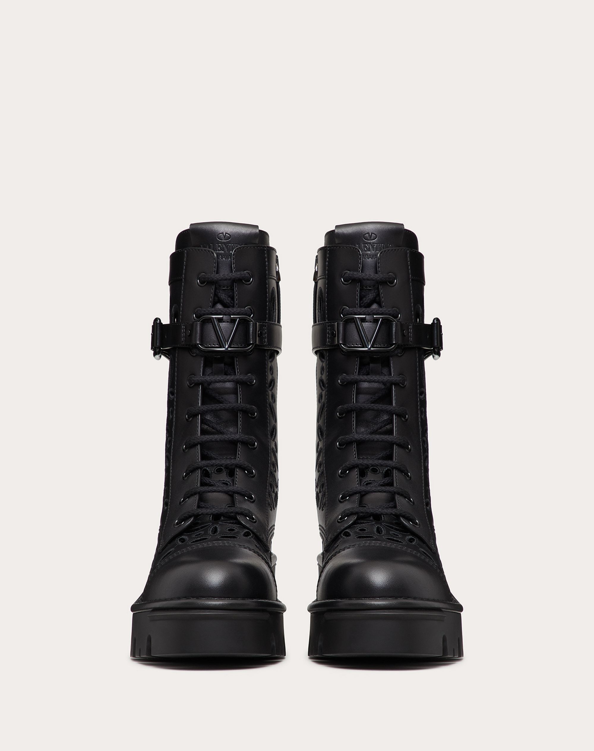 VALENTINO GARAVANI ATELIER SHOES 08 SAN GALLO EDITION COMBAT BOOT 50MM - 4