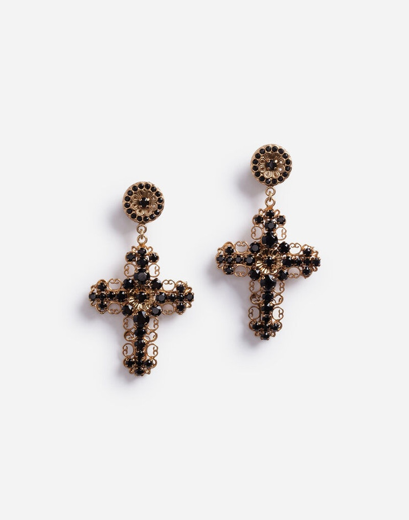 Pendant earrings with decorative elements 1