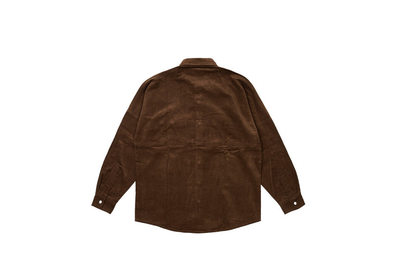 PALACE DROP SHOULDER CORD SHIRT NICE BROWN outlook