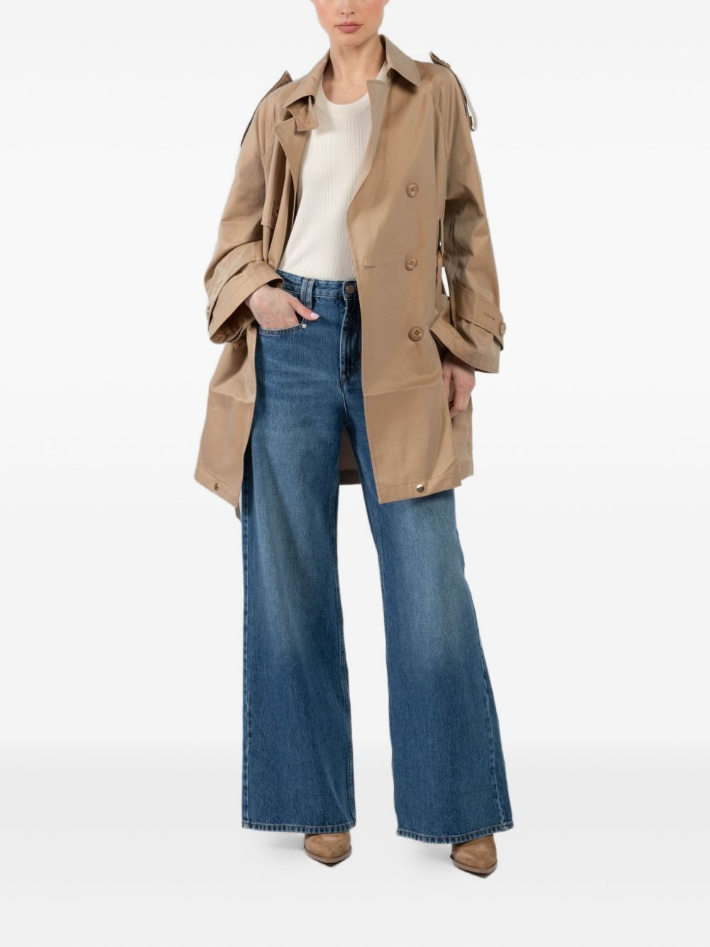 Luxury adjustable-hemline trench coat - 2