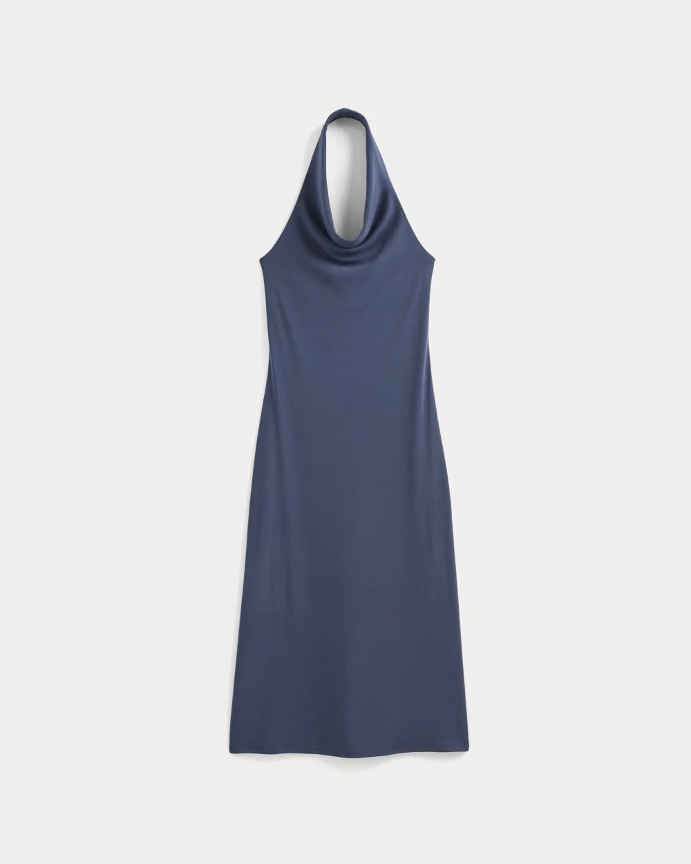 COWLNECK HALTER DRESS IN BUTTERKNIT - 1