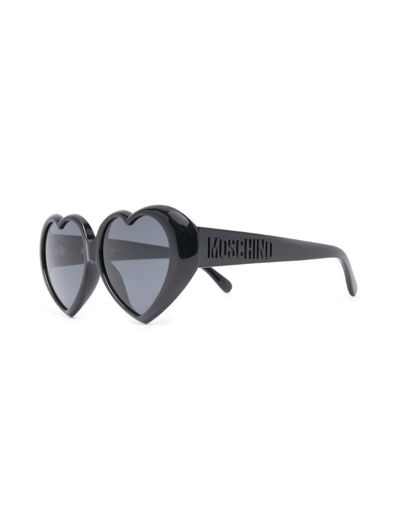 Moschino heart shaped frame sunglasses REVERSIBLE