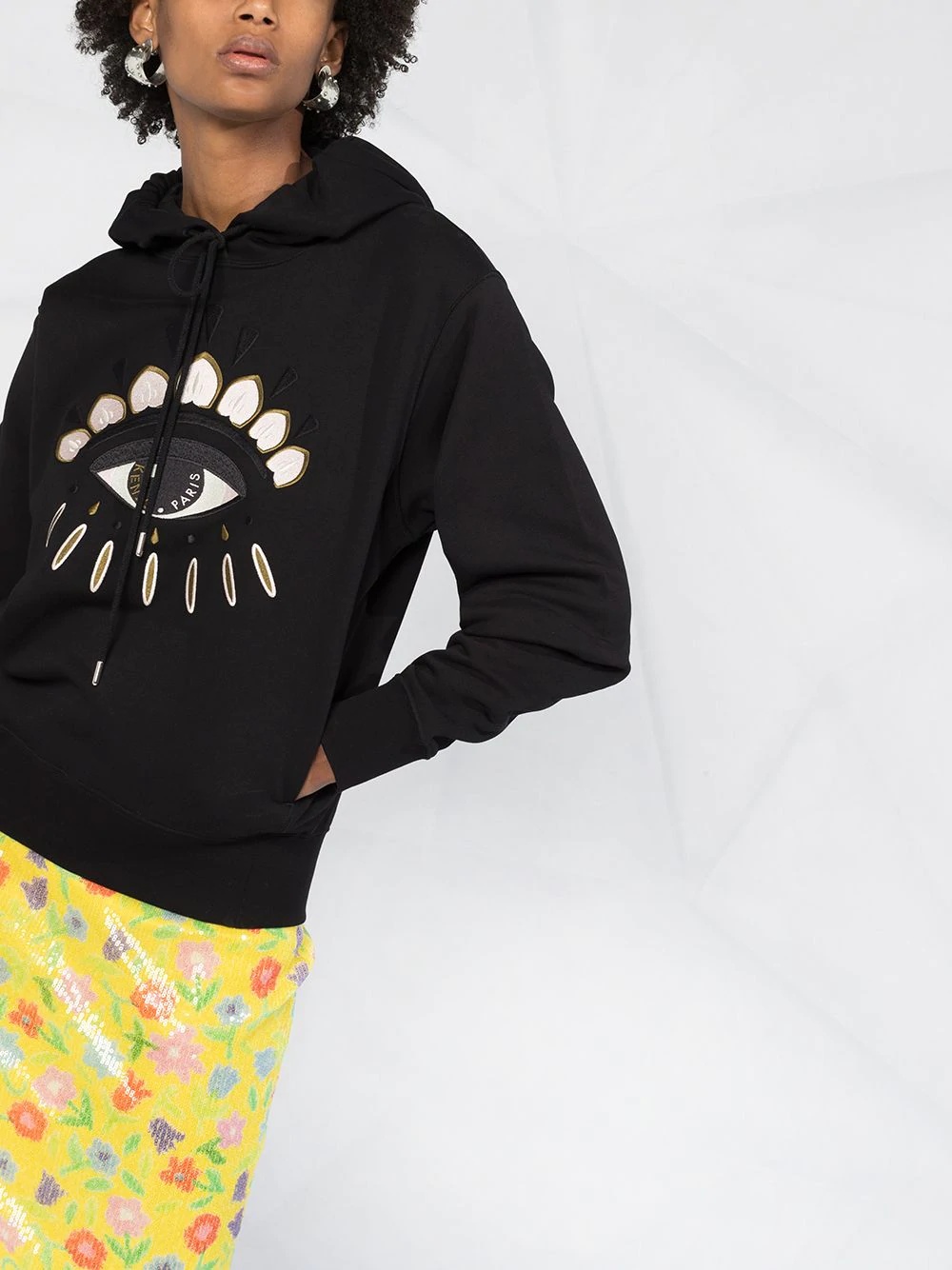 eye-motif hoodie - 5