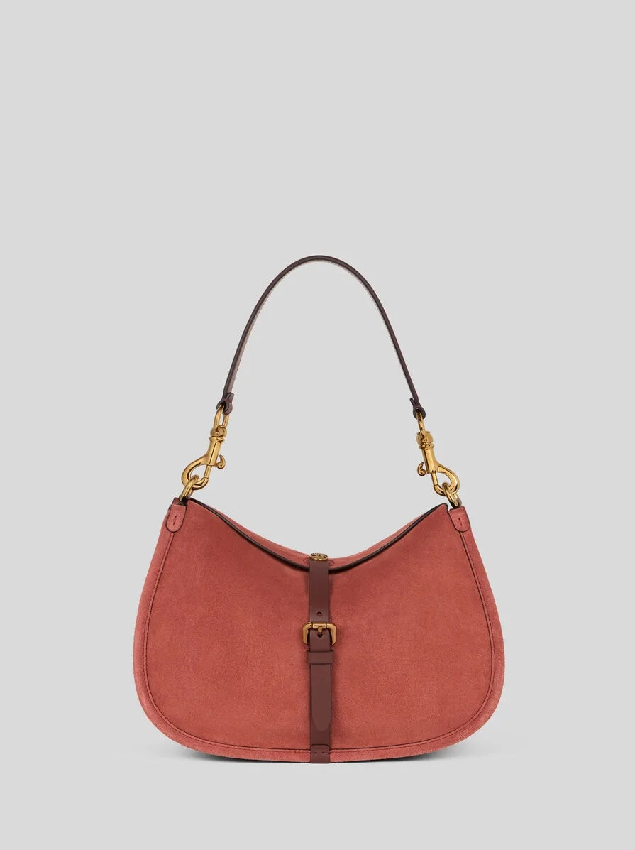 MEDIUM SUEDE PONY BAG - 1