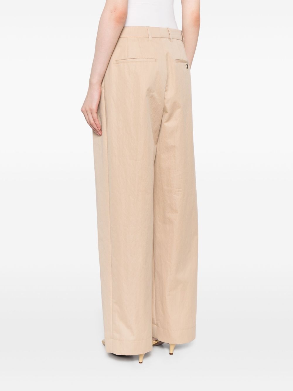 wide-leg tailored trousers - 4