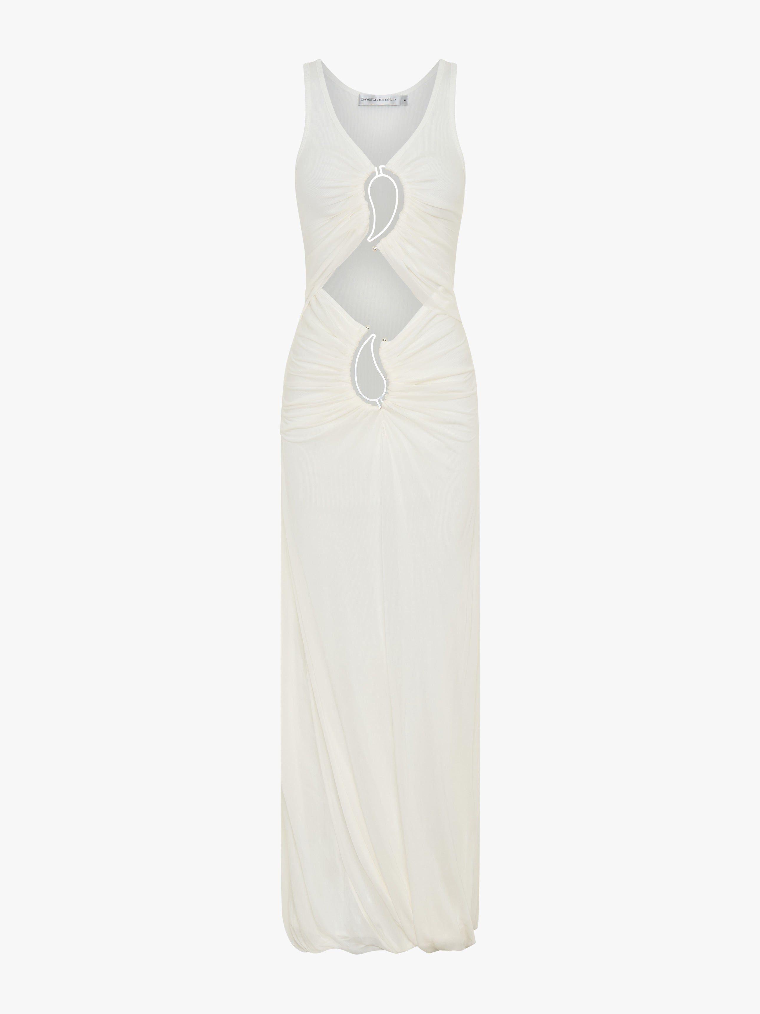 Paisley Overlay Disconnect Encased Dress - 5