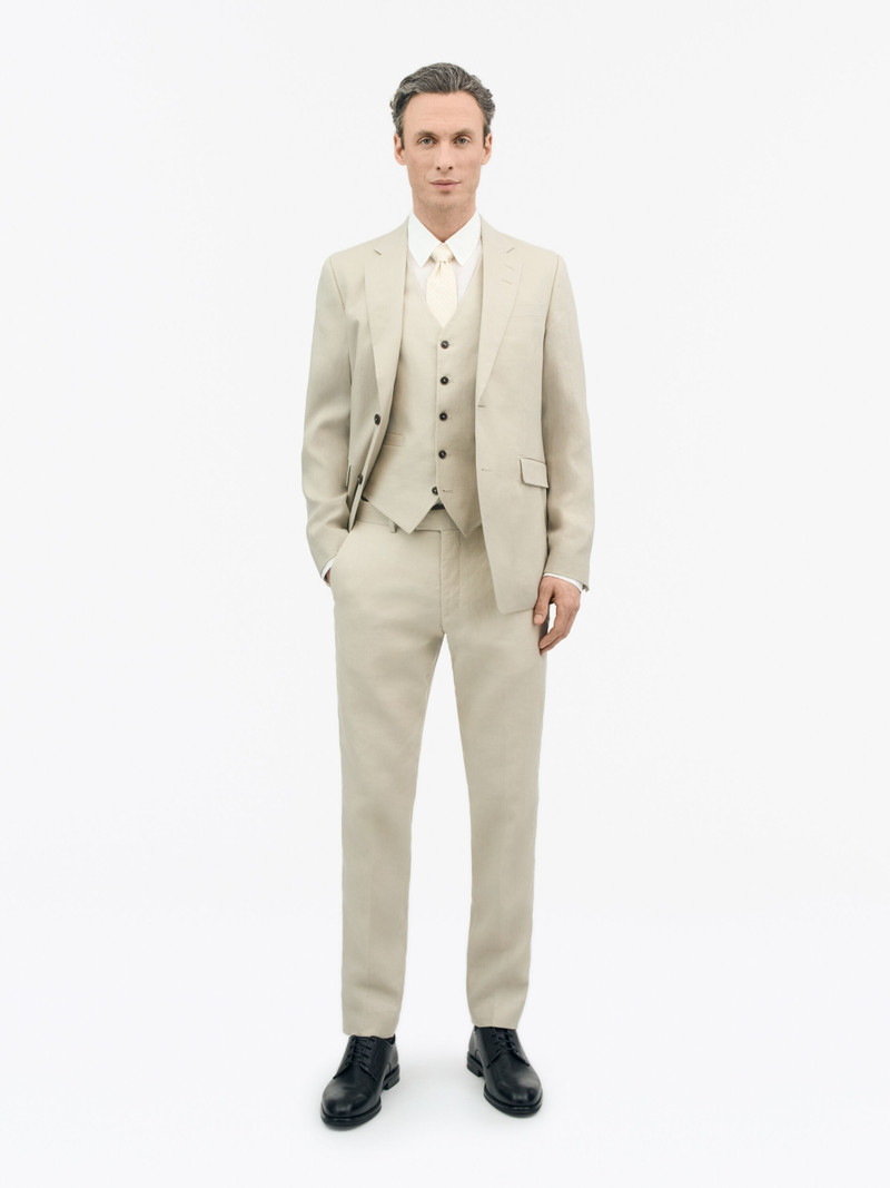 TIGER OF SWEDEN Tenuta Straight Linen Trousers outlook