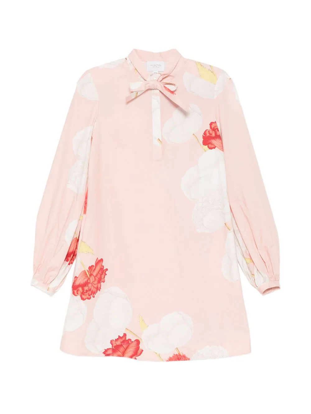 floral-print mini dress - 1