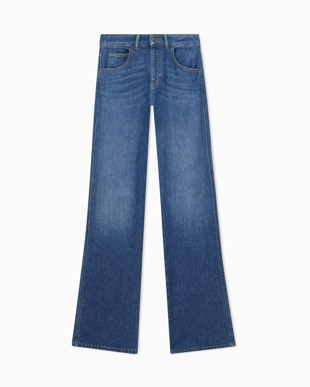 FIVE-POCKET JEANS IN COMFORT DENIM WITH A FADED FINISH - 1