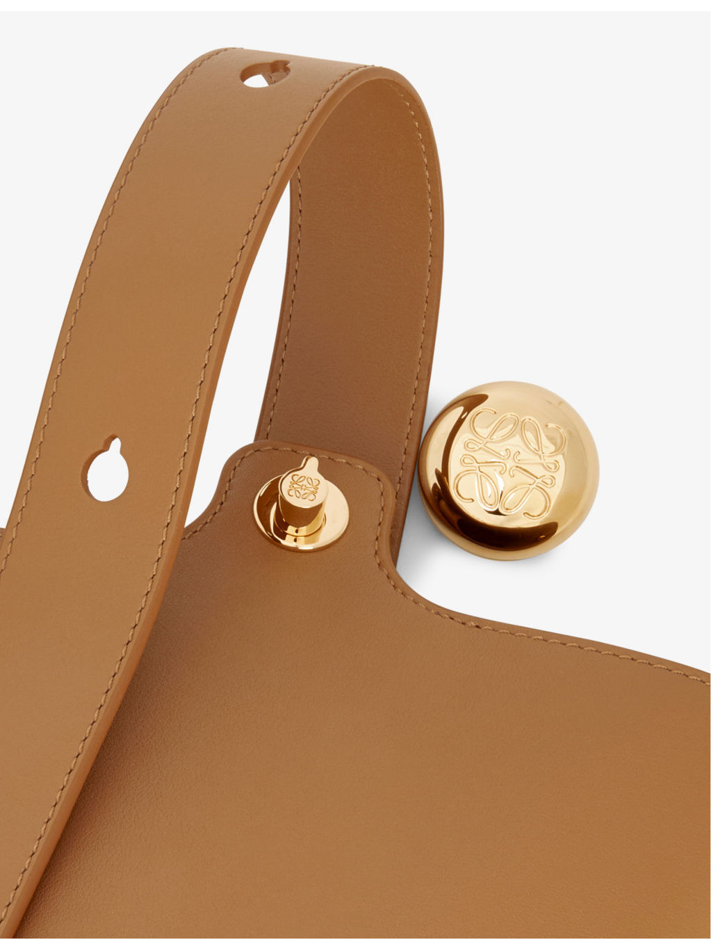 Pebble mini leather bucket bag - 8