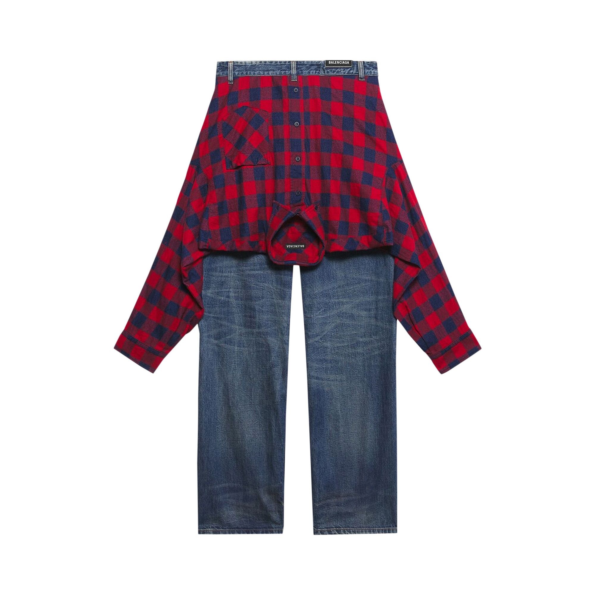 Balenciaga Hybrid Shirt Pants 'Dirty Dark Blue' - 2