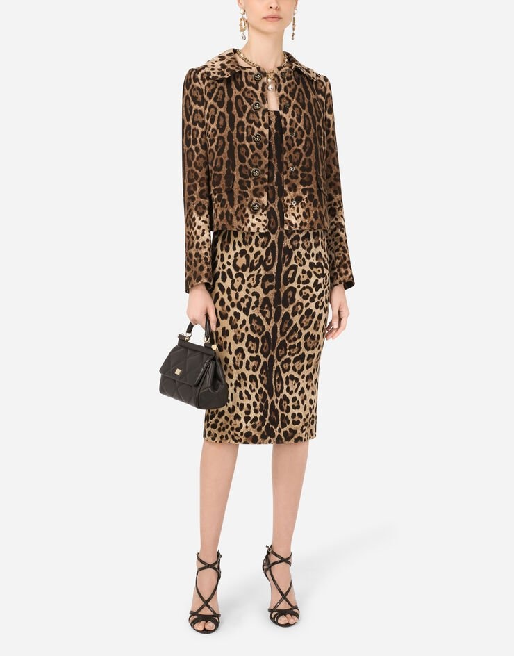 Wool Dolce jacket with leopard print - 6