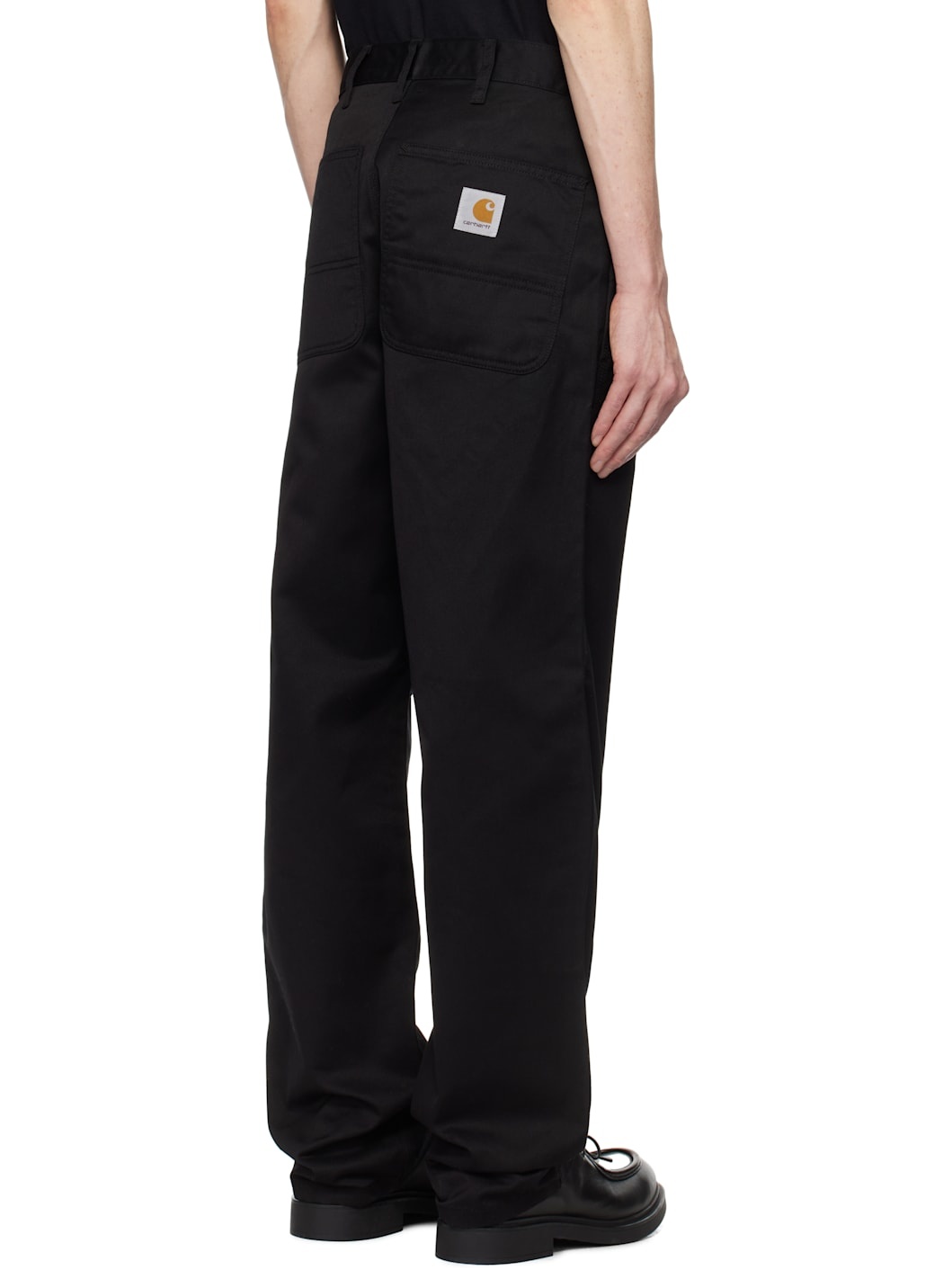 Black Simple Trousers - 3