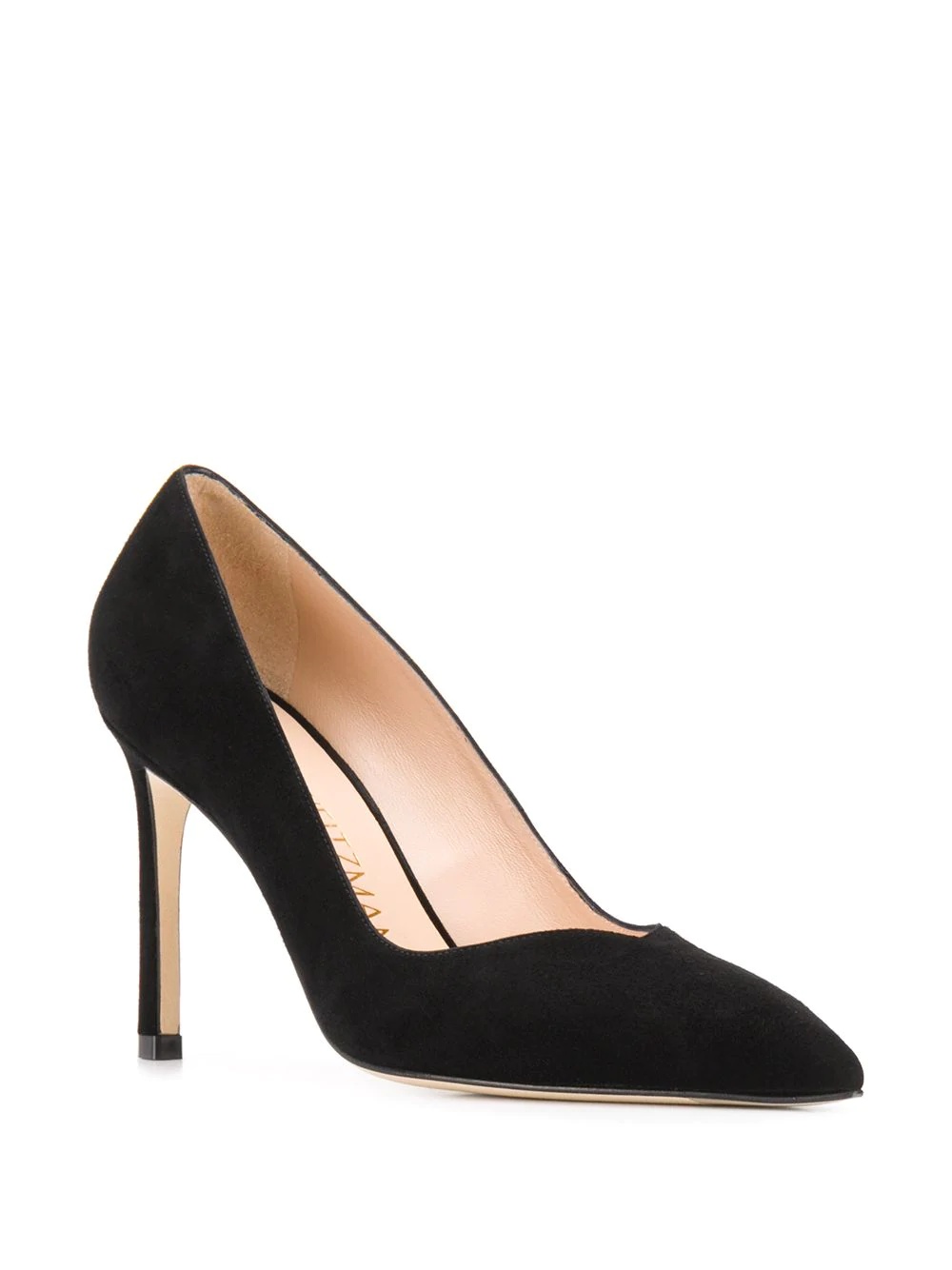 black suede pumps - 2