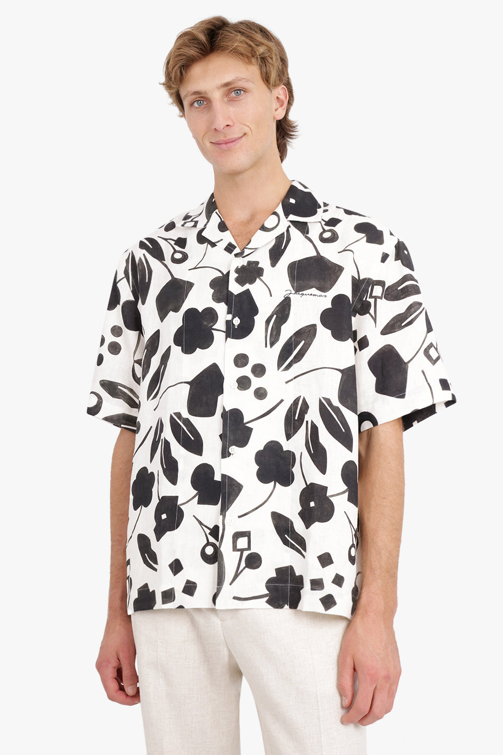 LA CHEMISE JEAN | CUBIC FLOW BLACK/WHITE - 3