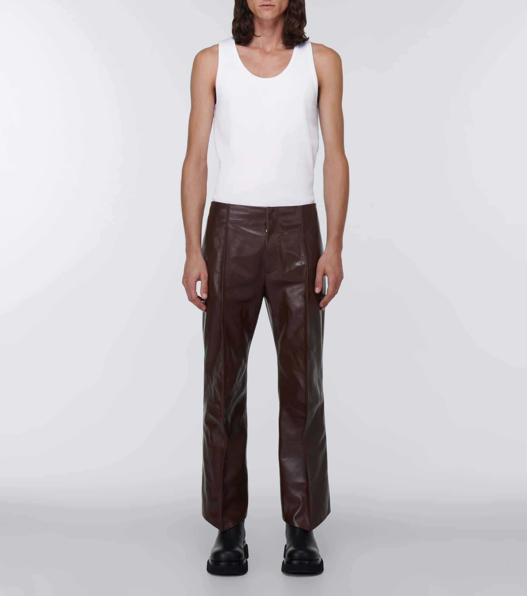 Ribbed-knit cotton-blend tank top - 2