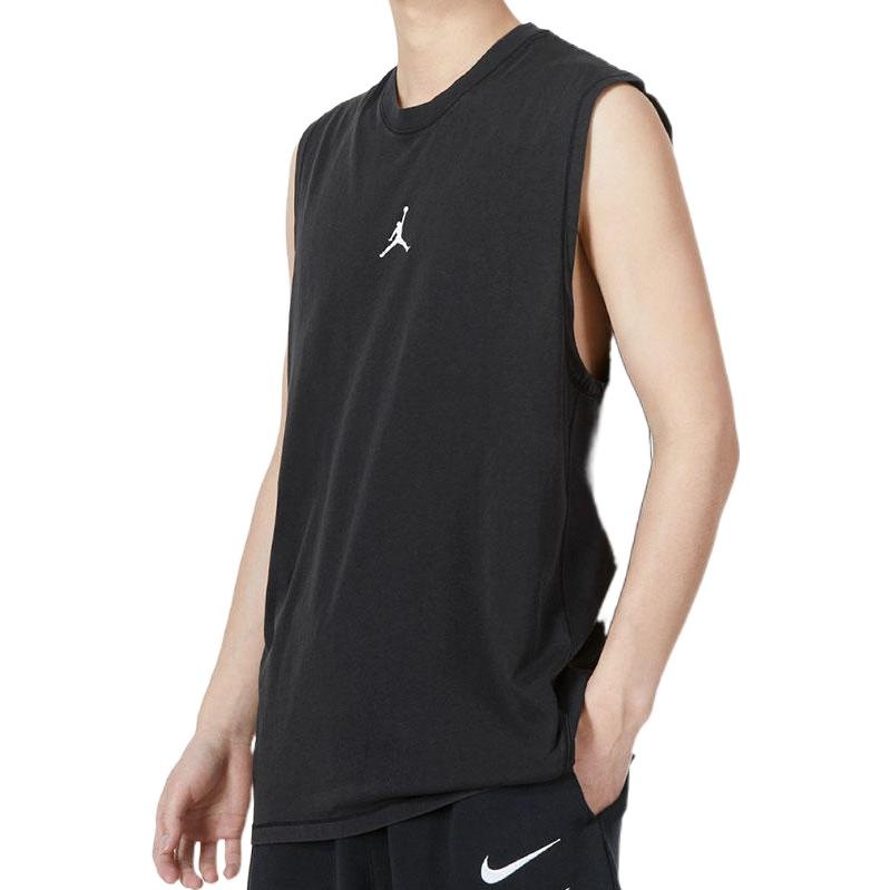 Air Jordan Casual Breathable Running Solid Color Sports Basketball Breathable Vest Black DM1828-010 - 5