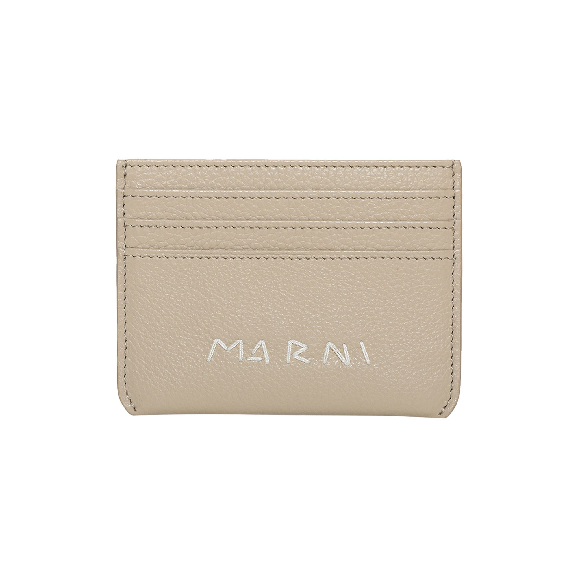 Marni Logo Detail Card Case 'Winter Wheat' - 1