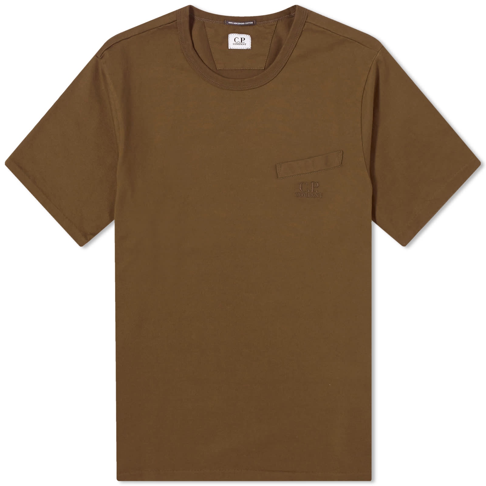 C.P. Company 30/2 Mercerized Jersey Twisted Pocket T-Shirt - 1