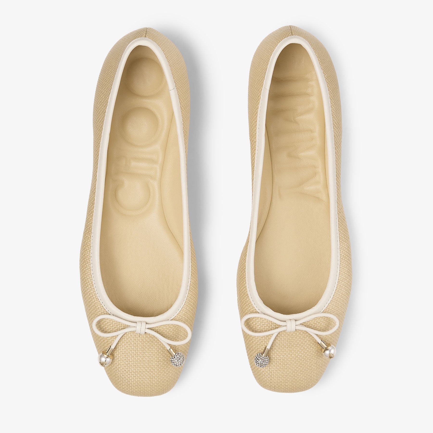 Elme Flat
Natural/Latte Raffia and Leather Flats - 4