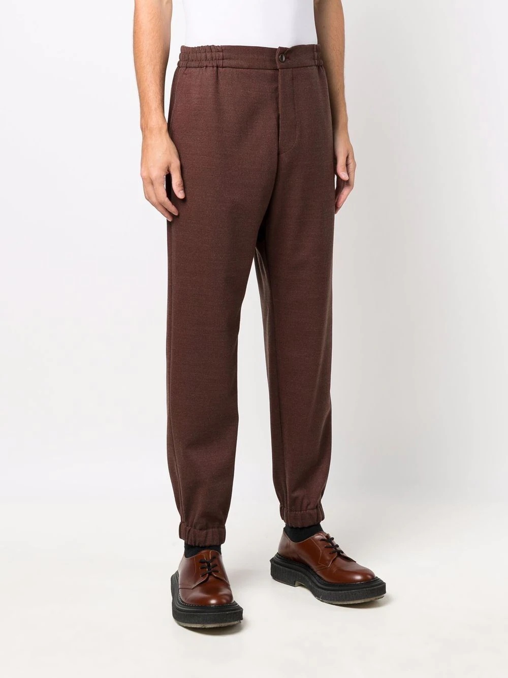 elasticated tailored trousers - 3