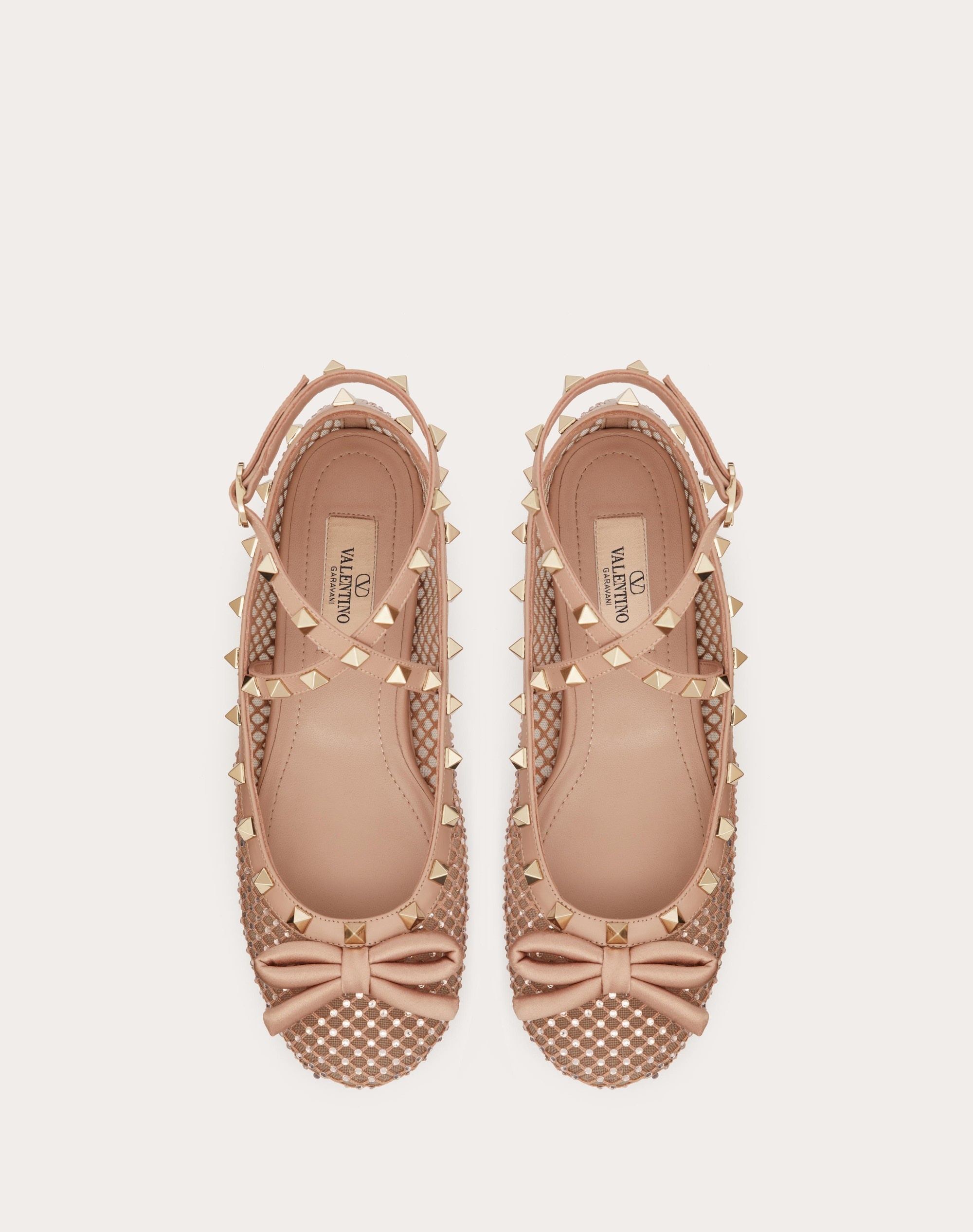 ROCKSTUD MESH BALLERINA WITH CRYSTALS - 4