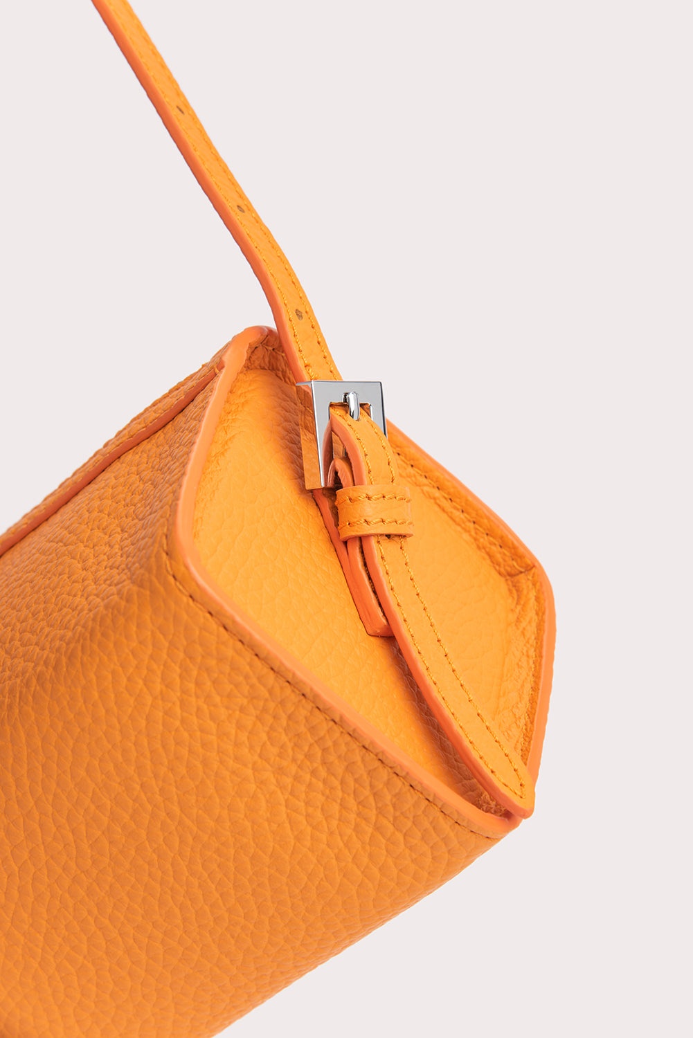 Karo Orange Flat Grain Leather - 7
