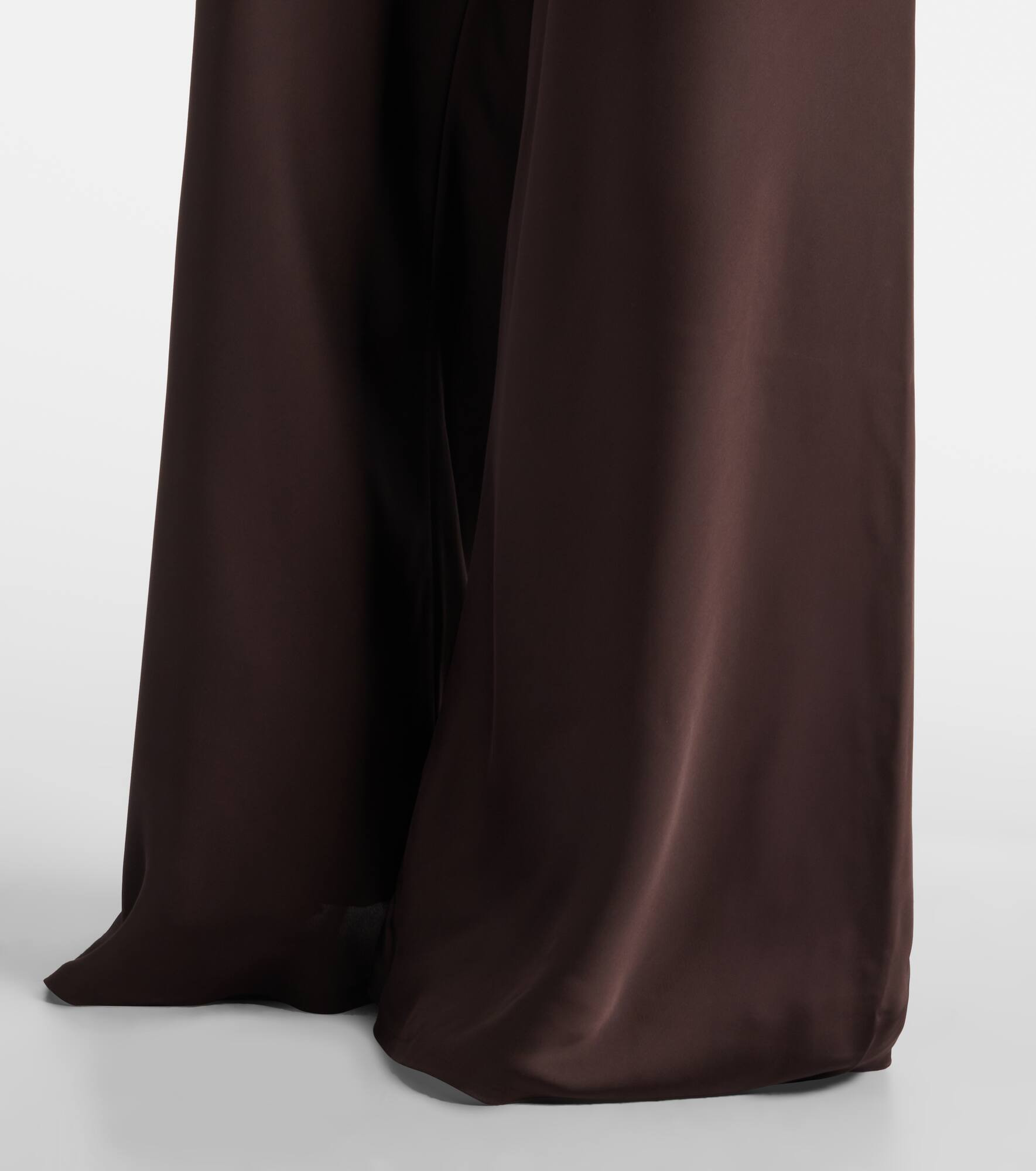 High-rise satin wide-leg pants - 5