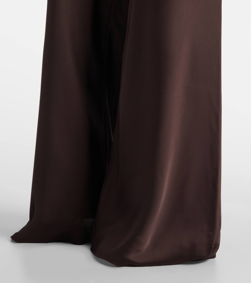 High-rise satin wide-leg pants 5