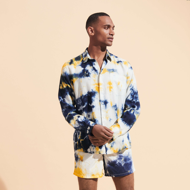 Vilebrequin Men Linen Shirt Tie & Dye outlook