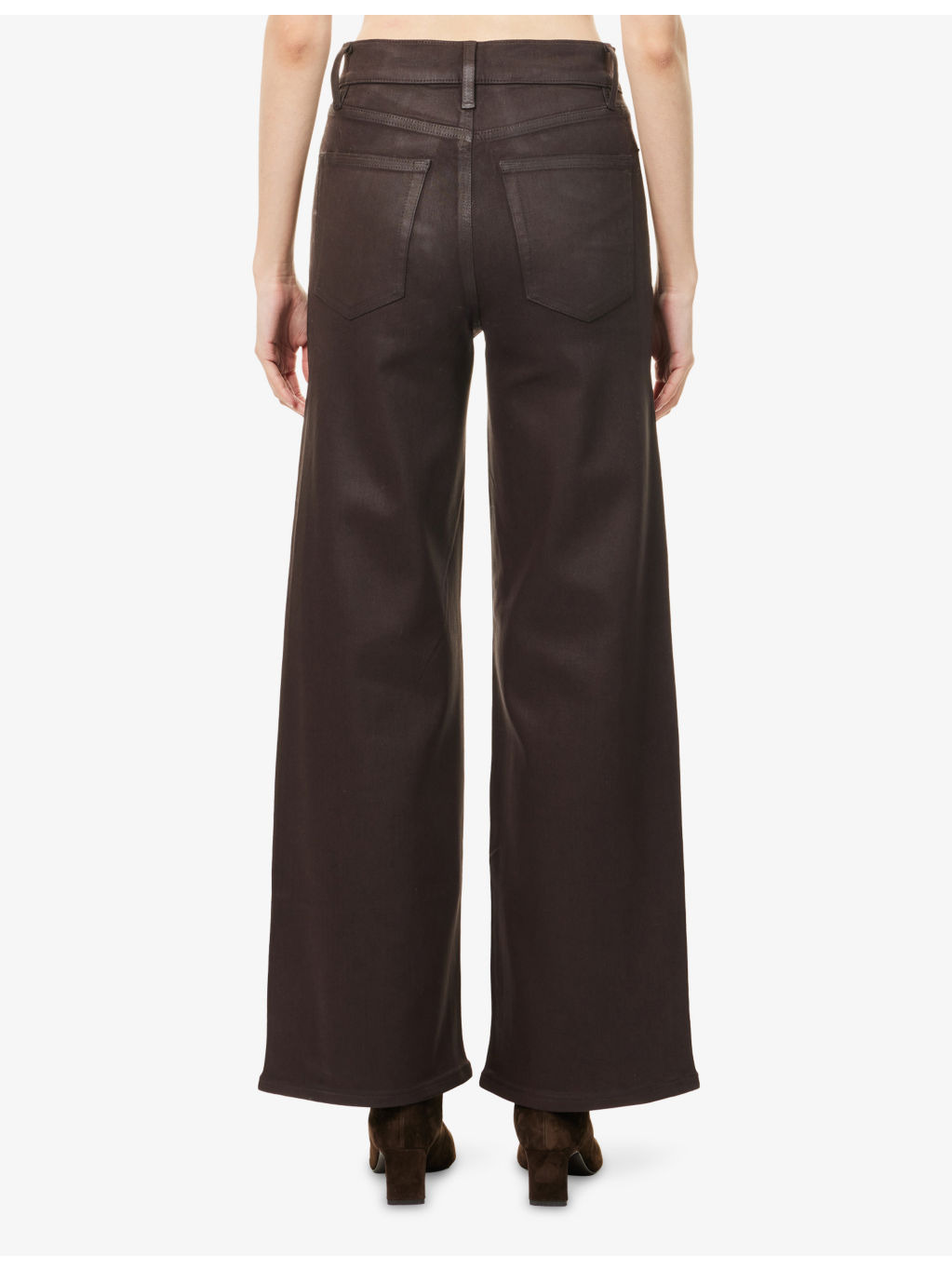 Le Slim Palazzo Wide-Leg Stretch-Denim Blend Jeans - 4