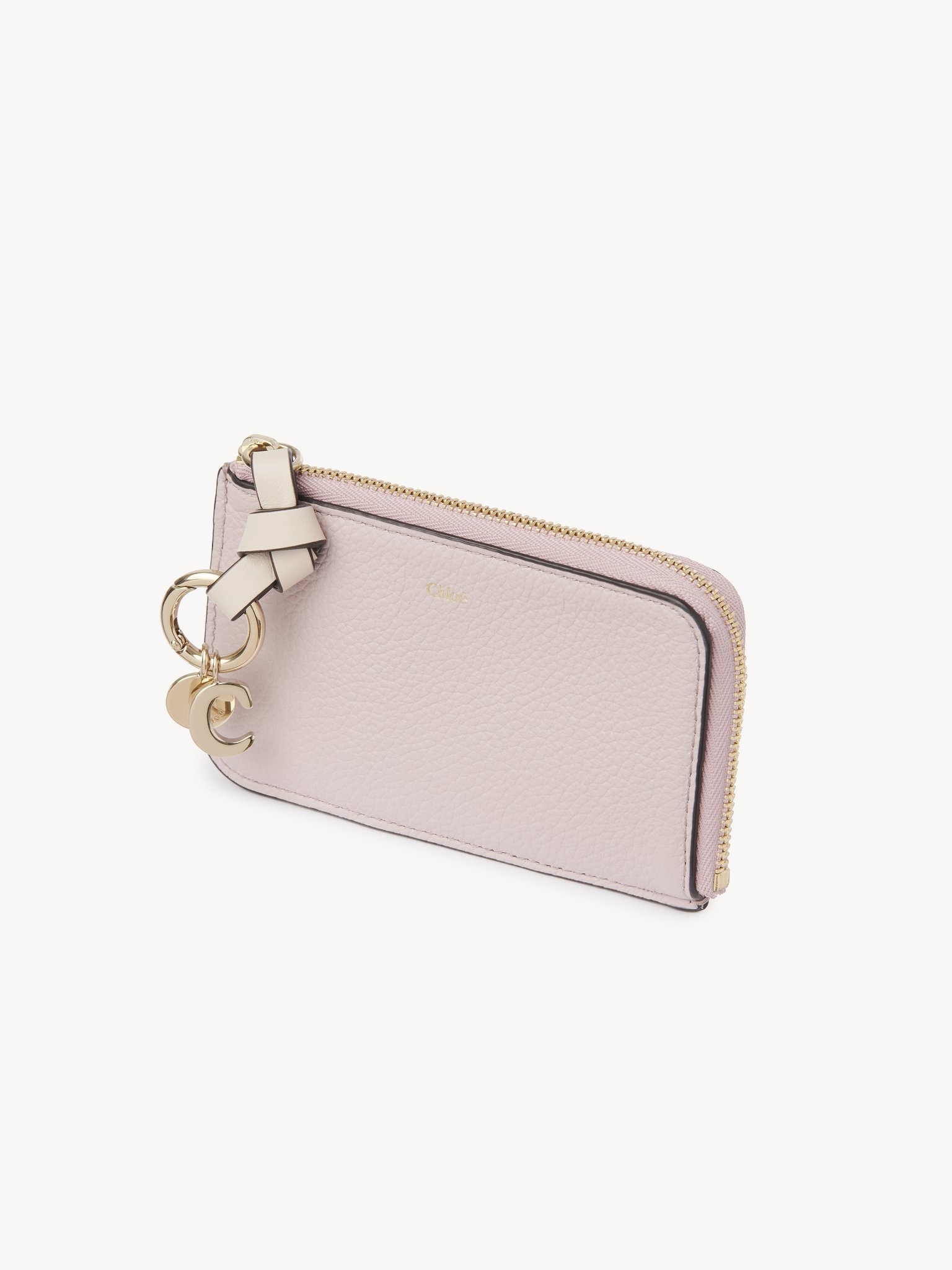 ALPHABET PURSE IN GRAINED LEATHER - 2