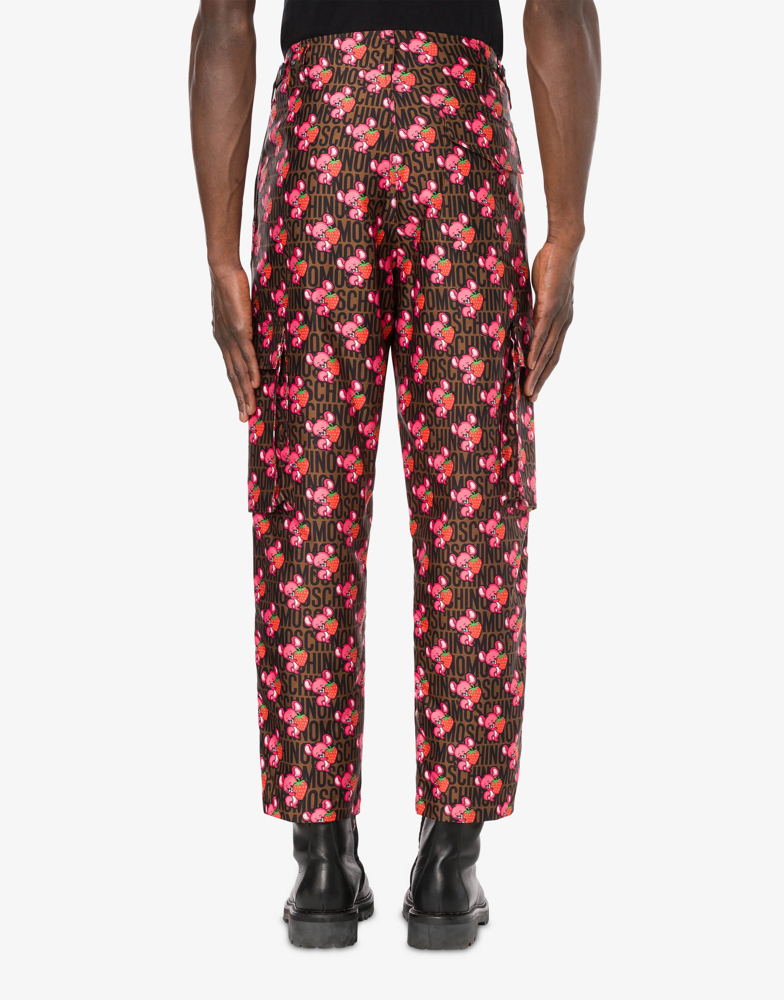 ILLUSTRATED ANIMALS GABARDINE TROUSERS - 3