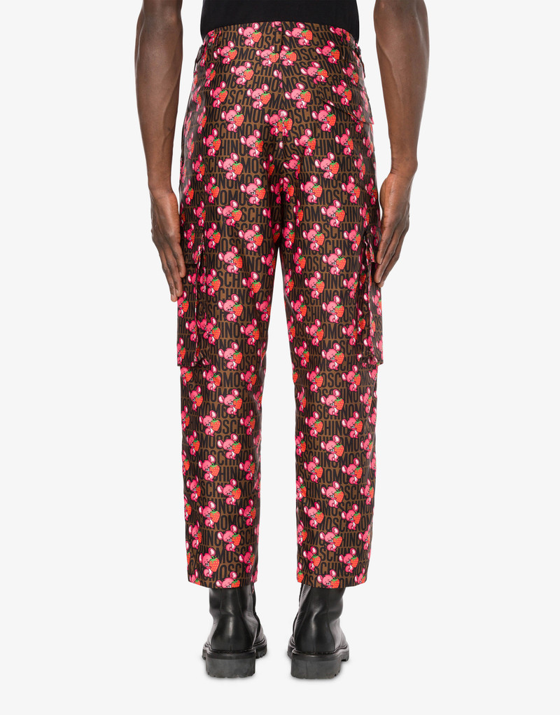 ILLUSTRATED ANIMALS GABARDINE TROUSERS 3