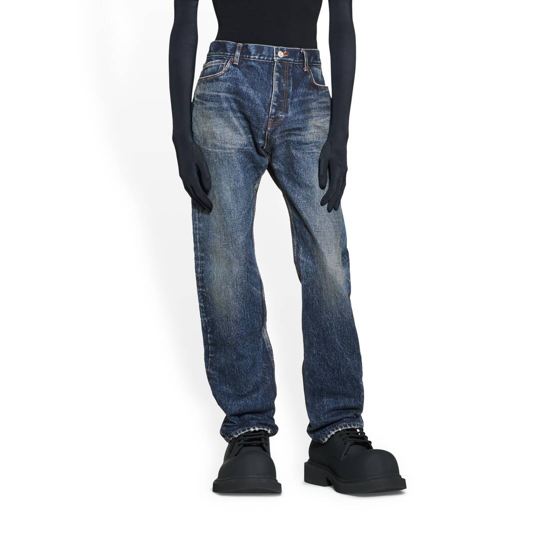 Men's Standard Jeans in Navy Blue - 5