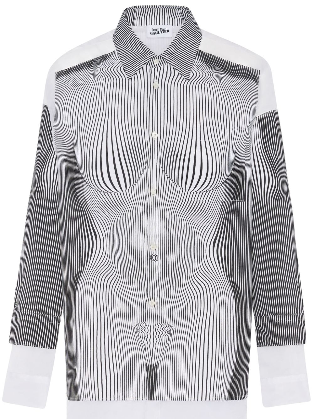 The Petit Grand Pinstripe Body Morphing shirt - 1