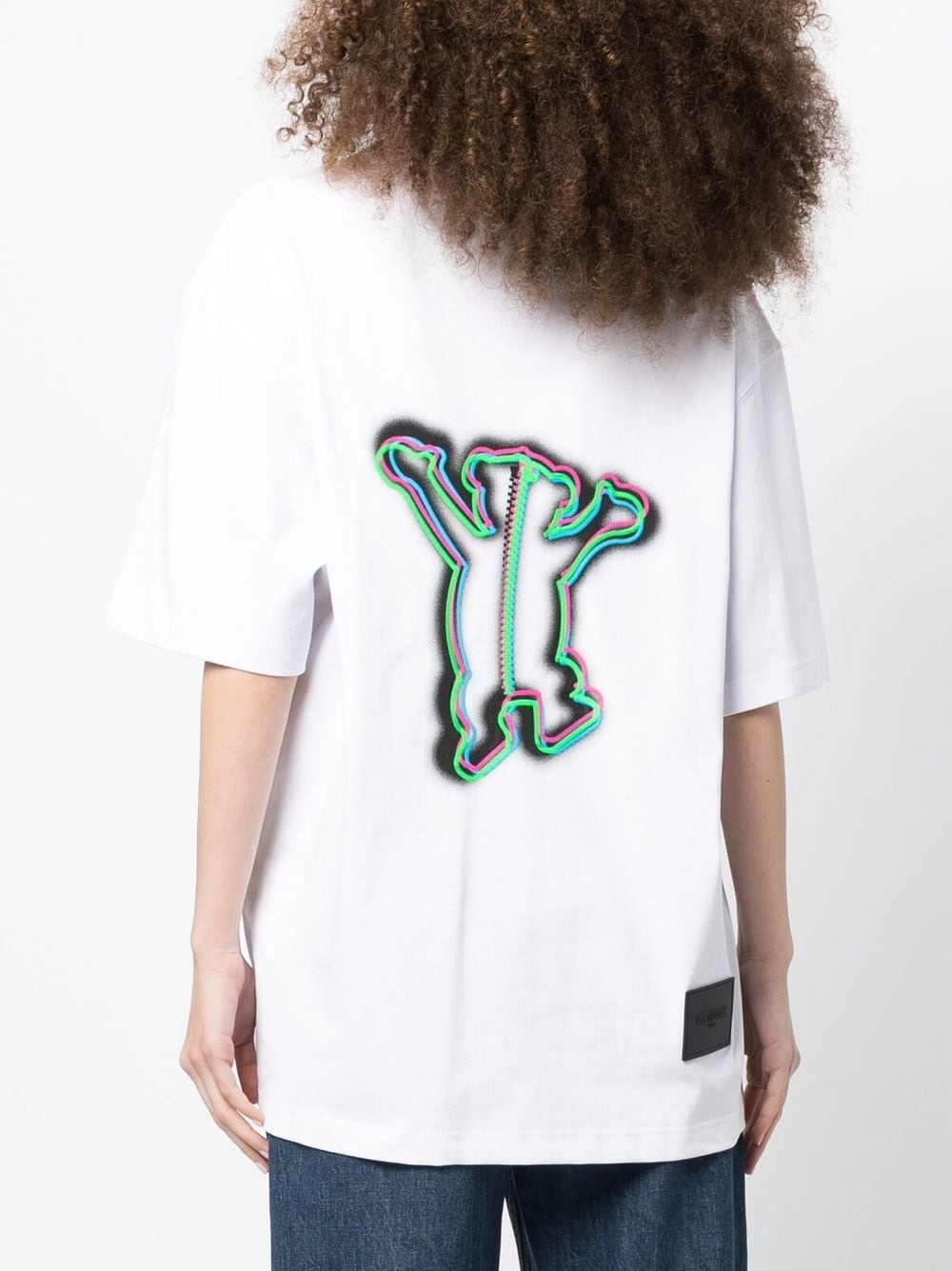 logo print oversized T-shirt - 4