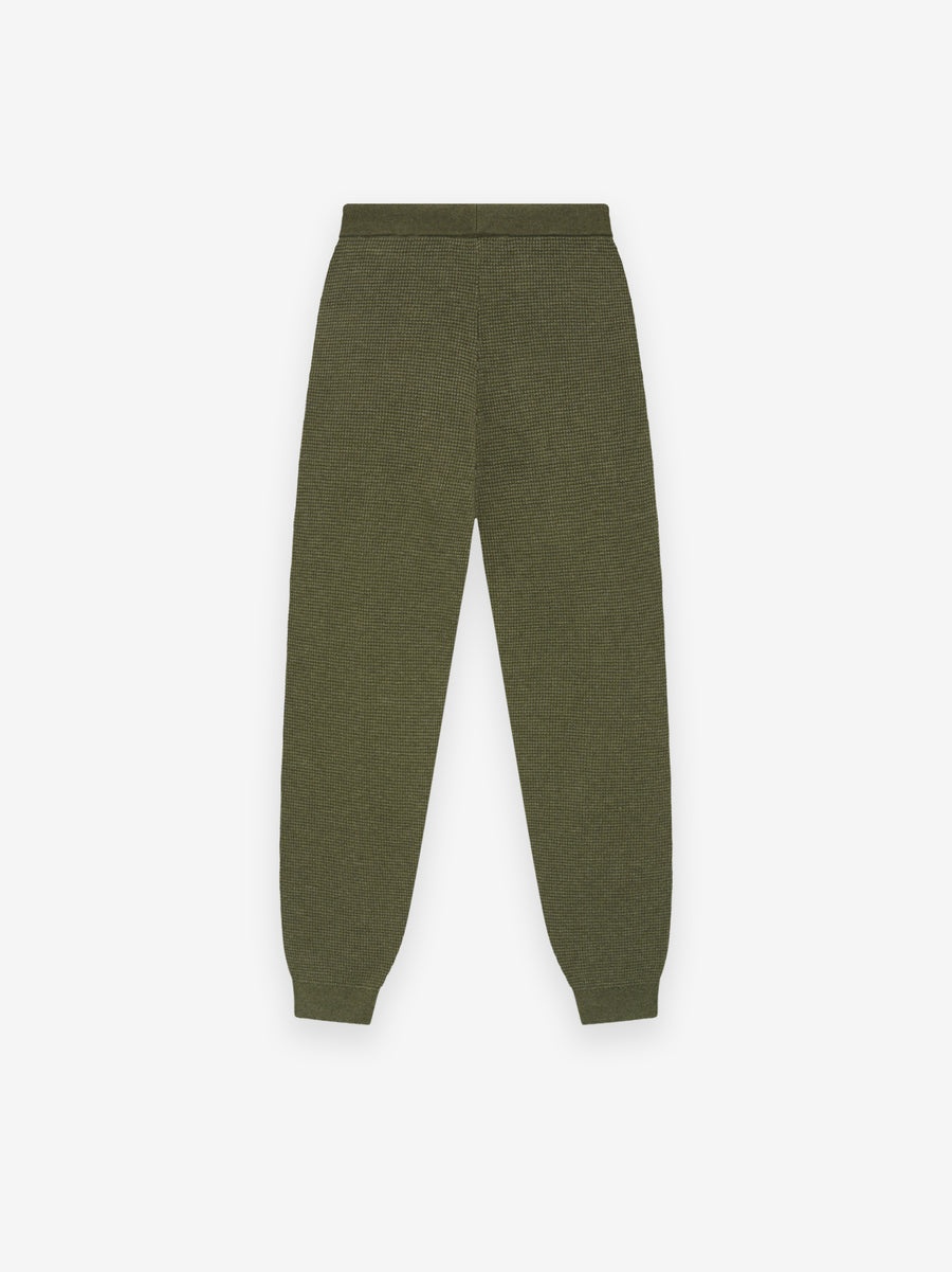 Womens Waffle Fitted Sweatpant - 2