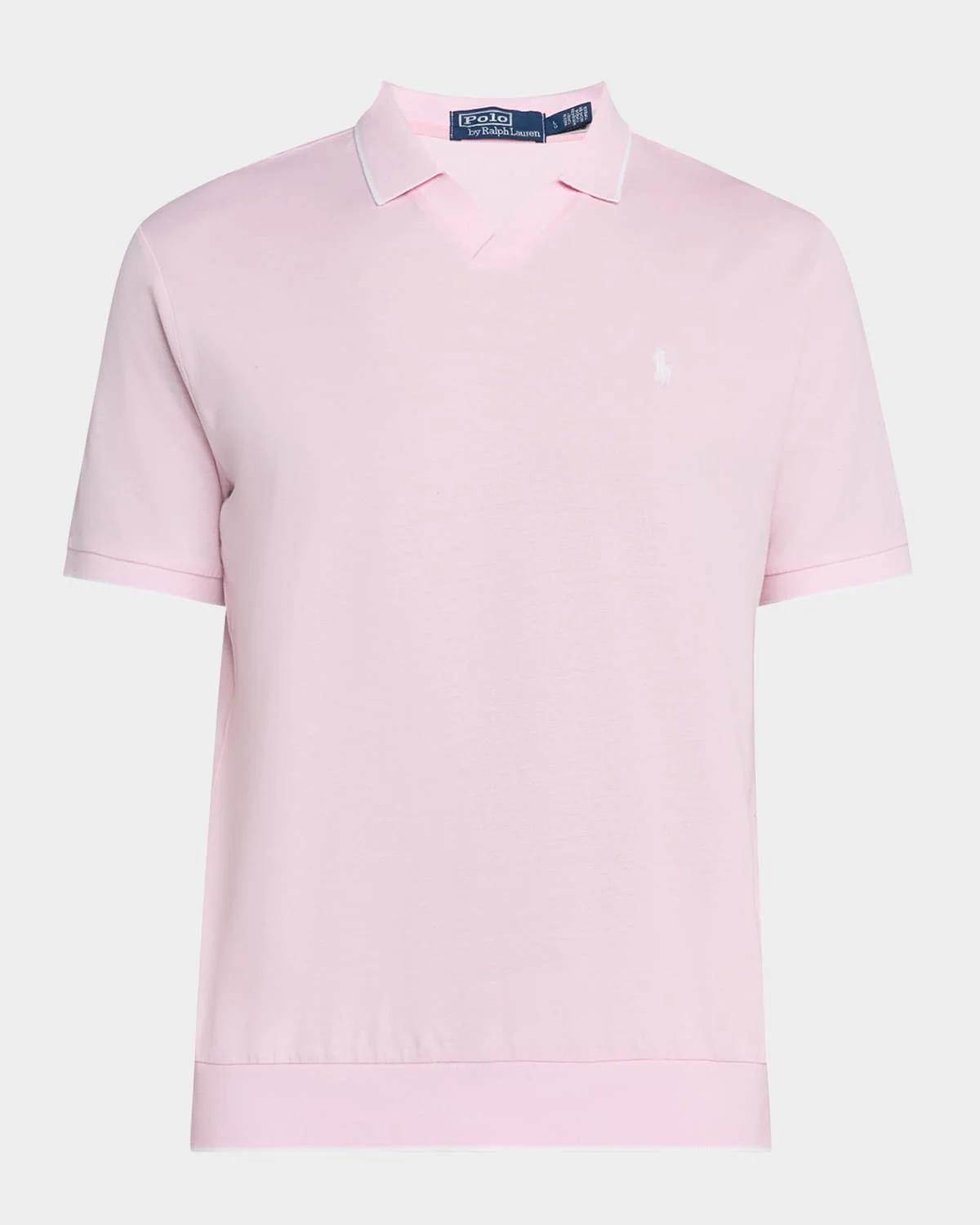 Men's Jacquard Mesh Polo Shirt - 1