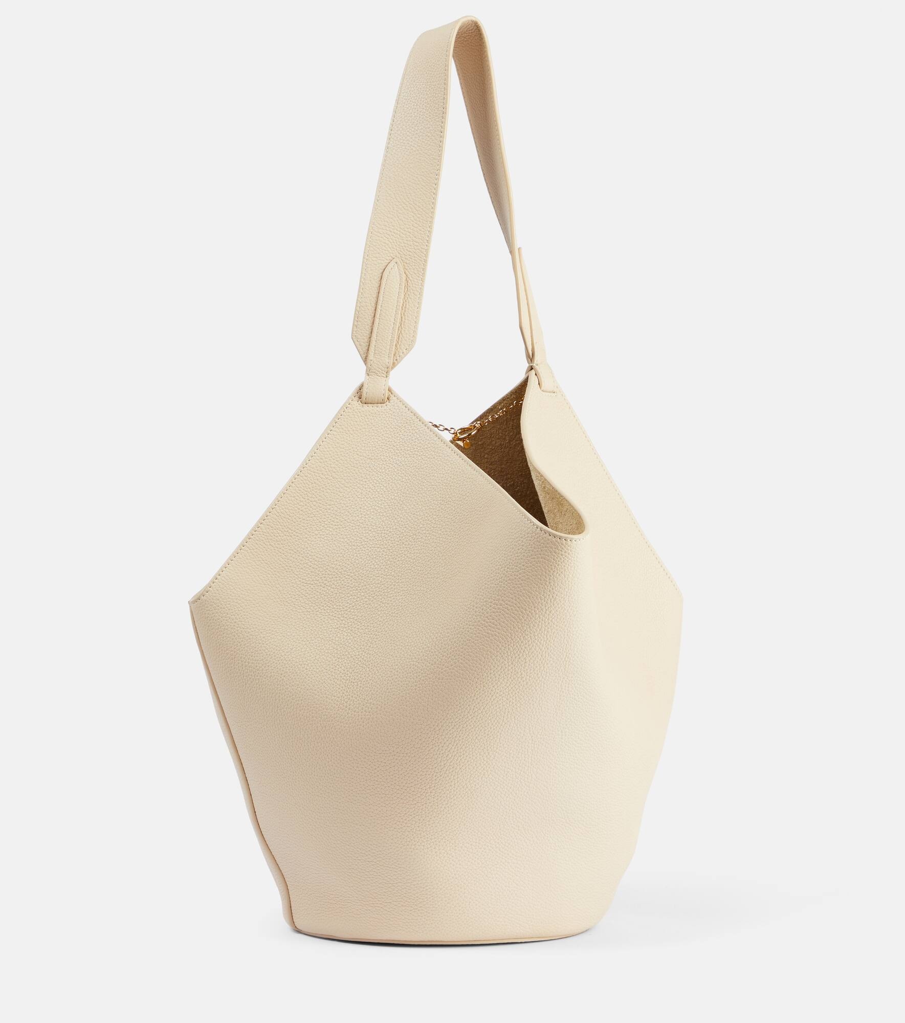 Lotus Small leather tote bag - 4