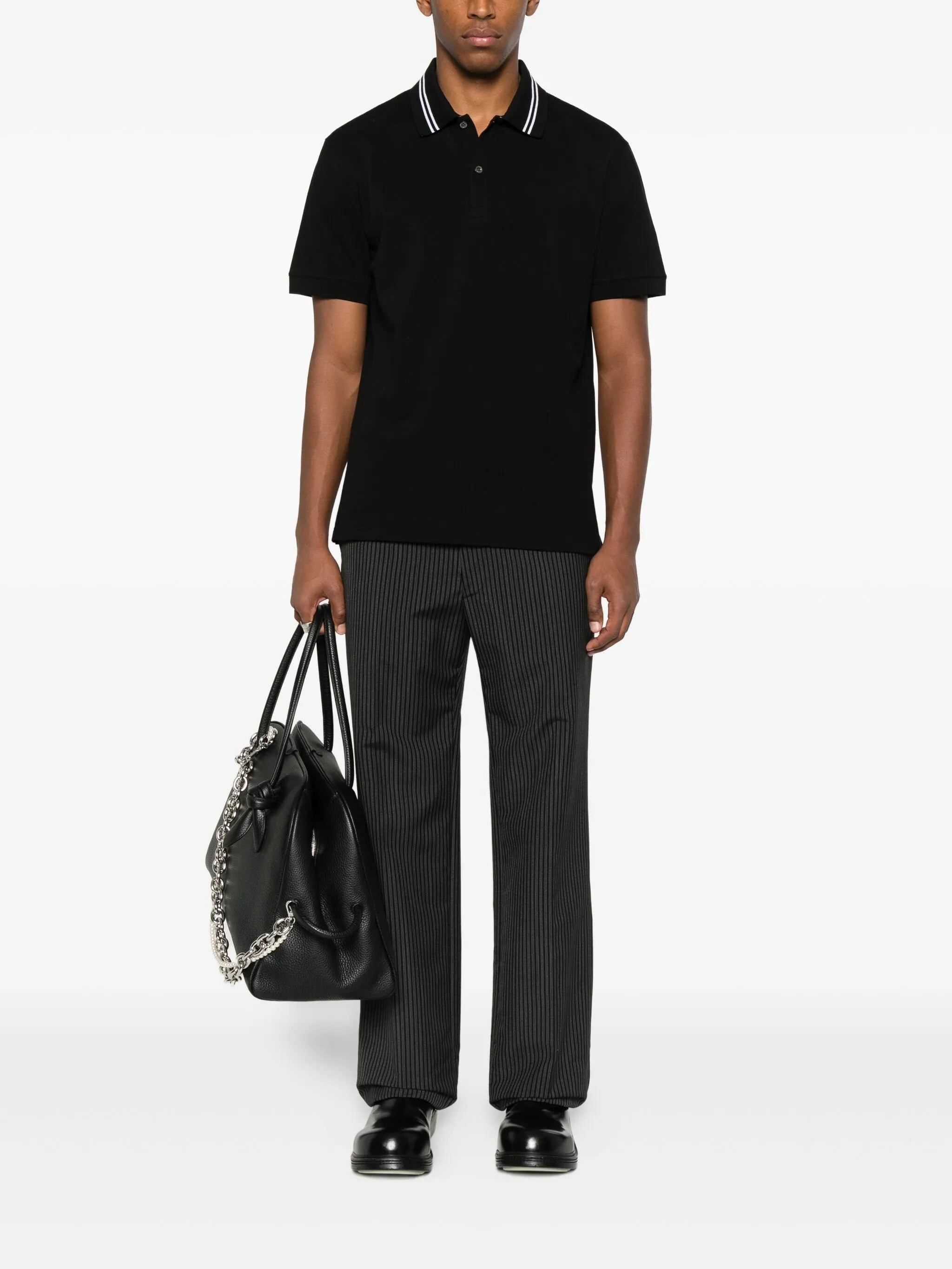 Alexander Mcqueen Stripe-detail Polo Shirt - 4
