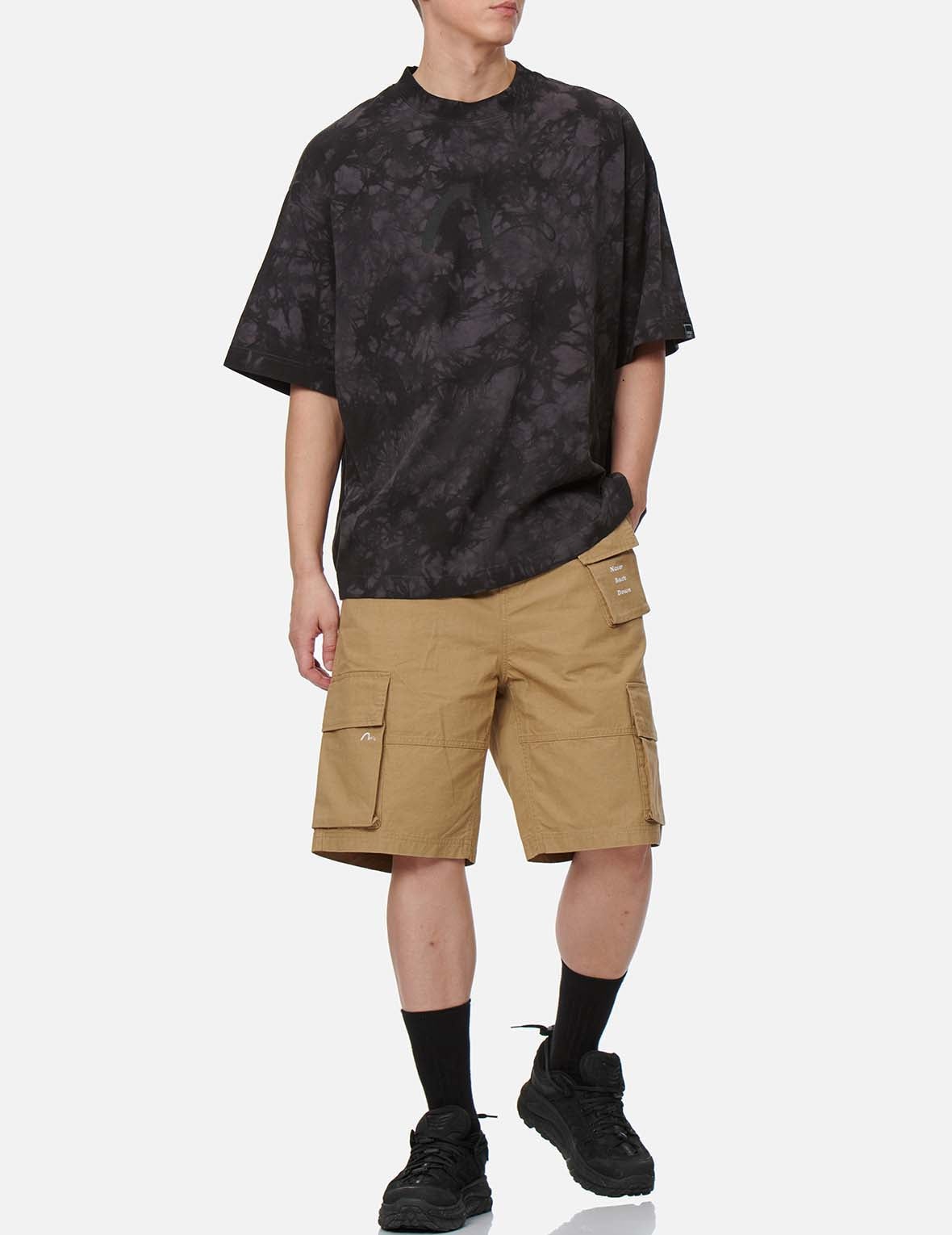 Pigment Washed Cargo Shorts - 5