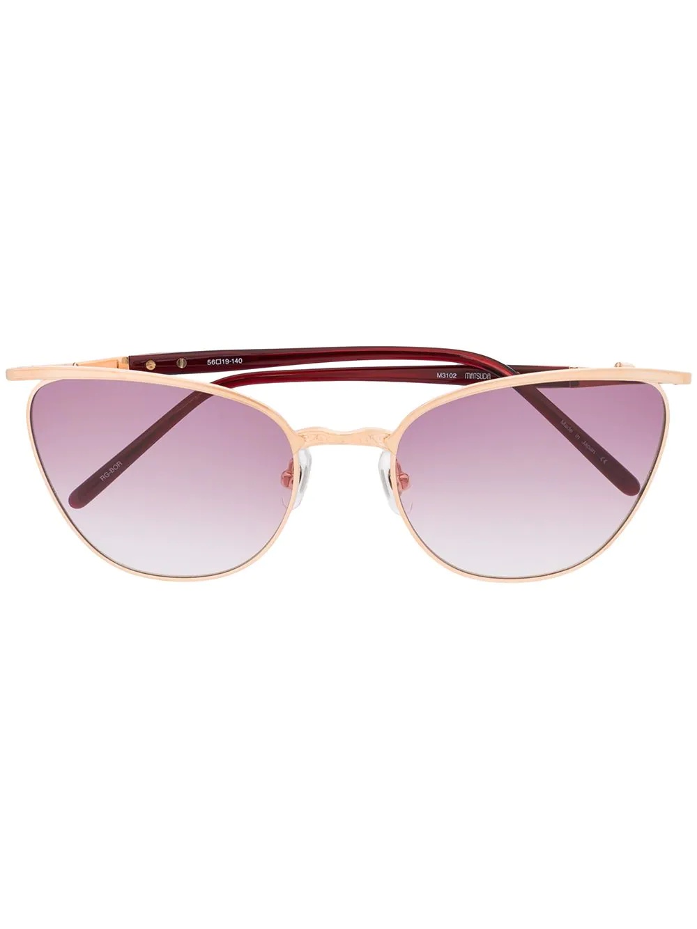 gradient cat-eye frame sunglasses - 1