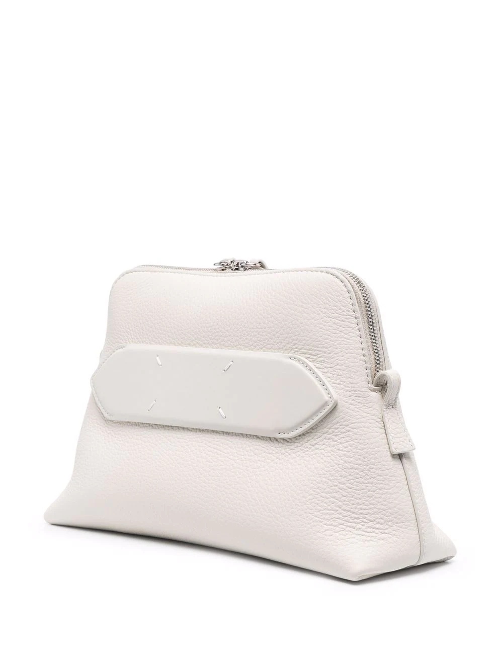 signature-stitch leather shoulder bag - 3